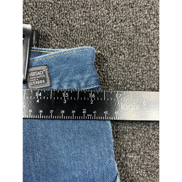 Versace Couture Jeans Mens 35 Straight Leg Made Italy Signature Medusa *READ - Picture 8 of 9